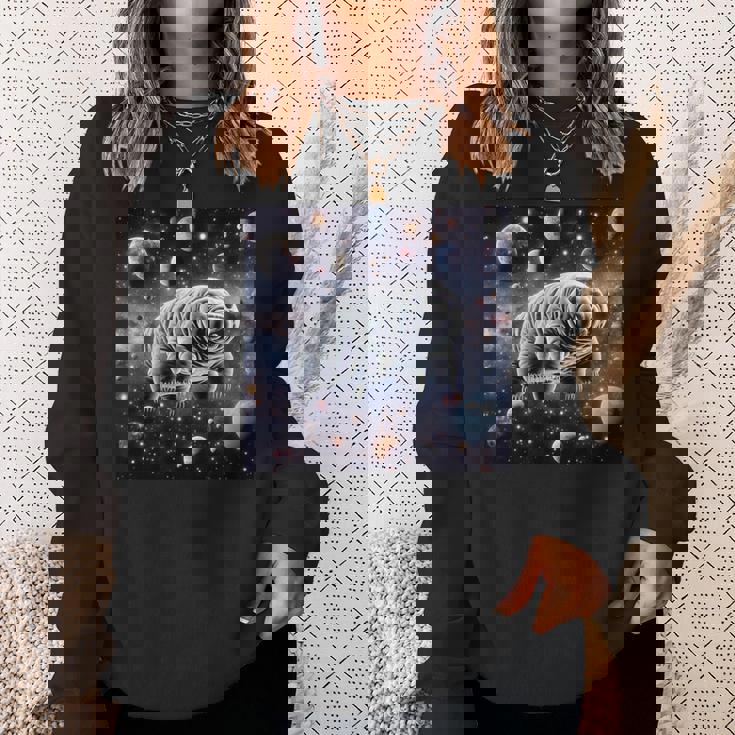 クマムシ 宇宙 惑星 微生物学 コケ 子豚 スウェットシャツ 彼女への贈り物