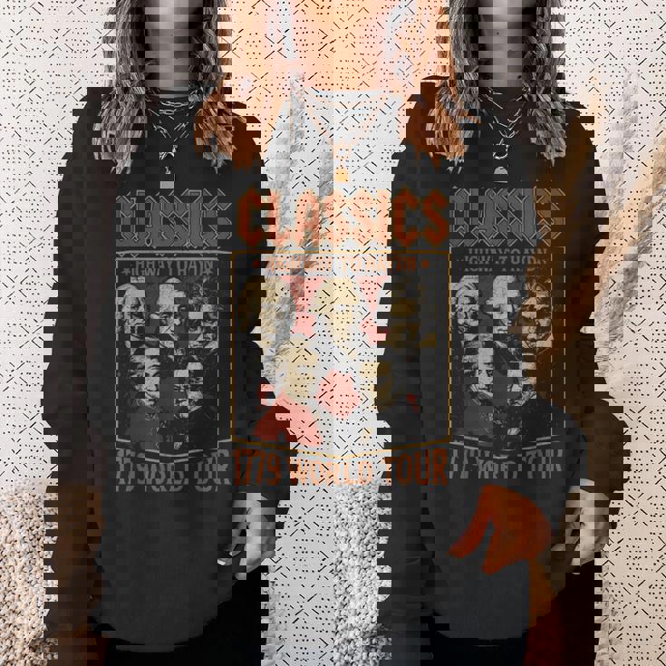 クラシック作曲家ツアー、面白クラシック音楽パロディー スウェットシャツ 彼女への贈り物