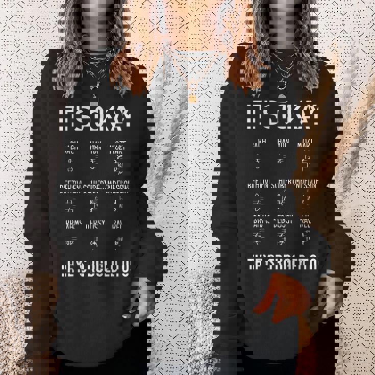 クラシック音楽 音楽好き 作曲家 バッハ モーツァルト ベートーヴェン シューベルトメンデルスゾーン ブラームス 音楽家 スウェットシャツ 彼女への贈り物