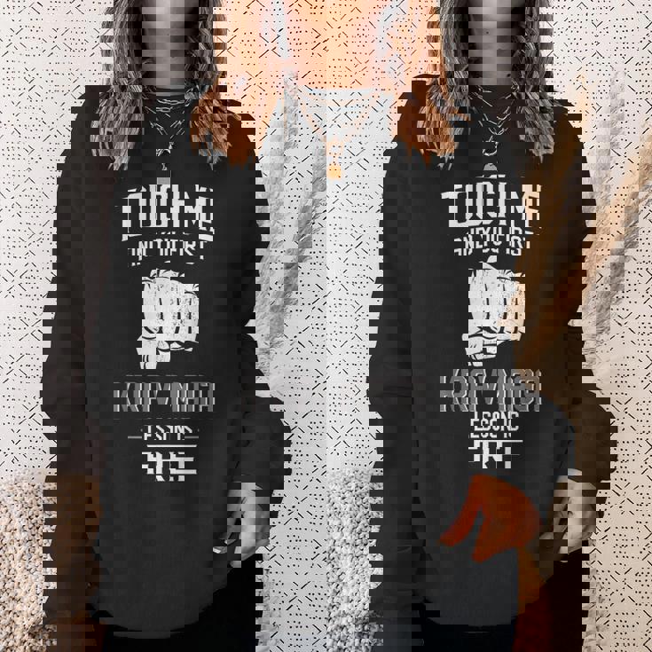 クラヴマガ タッチ・ミーで初回クラヴマガレッスン無料 スウェットシャツ 彼女への贈り物