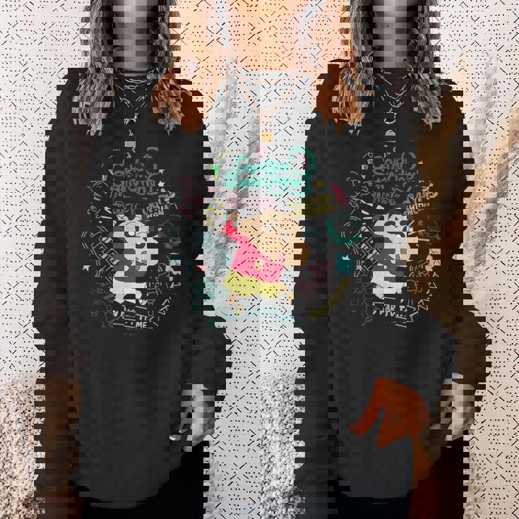 クレヨンしんちゃん しんちゃんと楽器のパーティタイム スウェットシャツ 彼女への贈り物