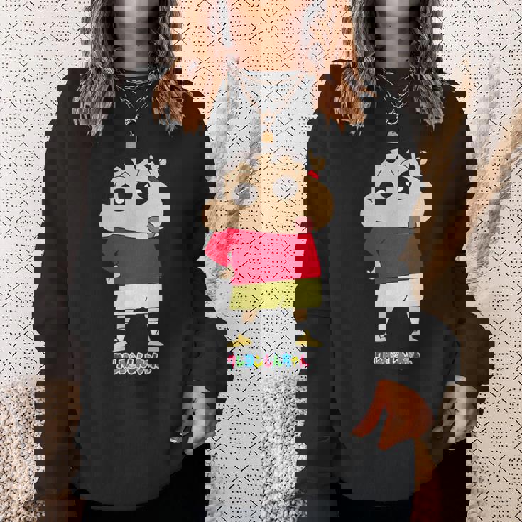 クレヨンしんちゃん しんちゃんは人気者 スウェットシャツ 彼女への贈り物