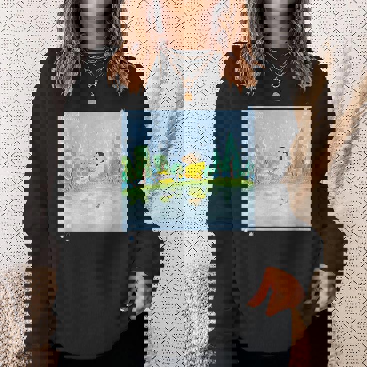 クレヨンしんちゃん 雨の日のお散歩 スウェットシャツ 彼女への贈り物