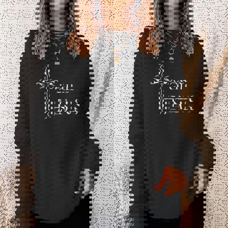 メンズ クロス 聖書チーム イエス・キリスト スウェットシャツ 彼女への贈り物