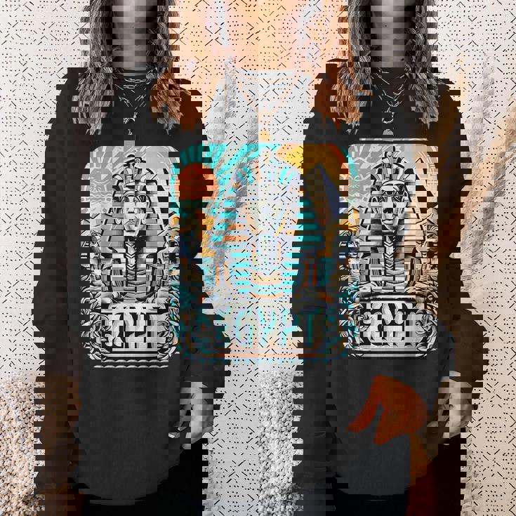 クールなエジプトスフィンクス旅行コスチュームエジプトのお土産。 スウェットシャツ 彼女への贈り物