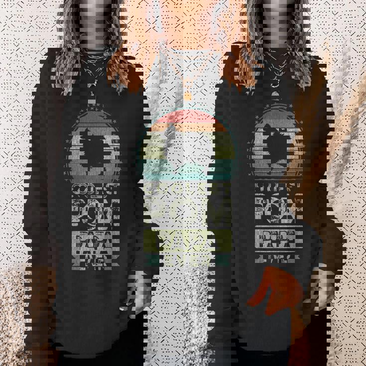 クールなポメラニアン・パパ、父の日 スウェットシャツ 彼女への贈り物