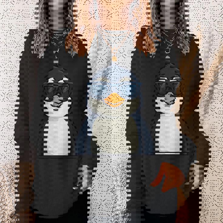 クールサングラス ペンギン 夏 スウェットシャツ 彼女への贈り物