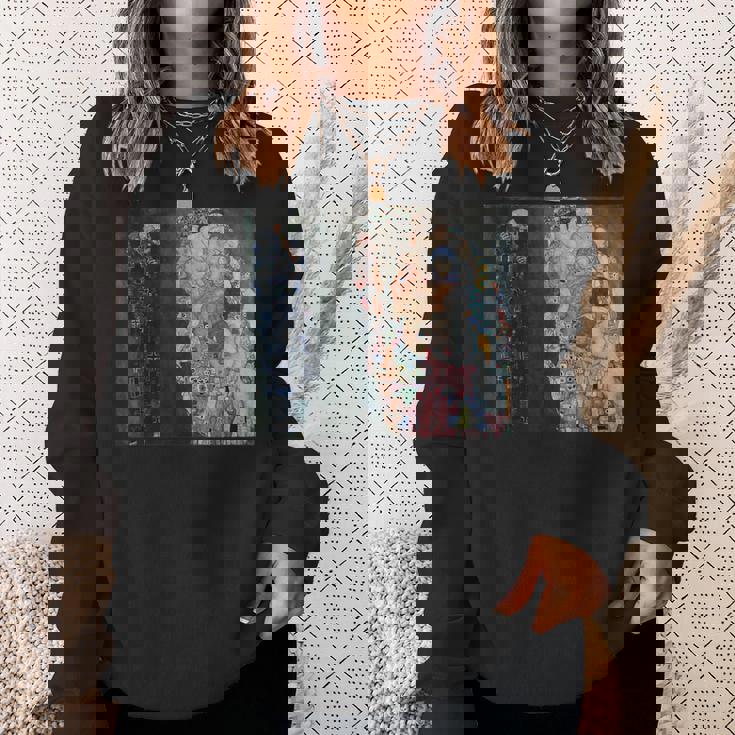 グスタフ・クリムトによる死と生1916 スウェットシャツ 彼女への贈り物