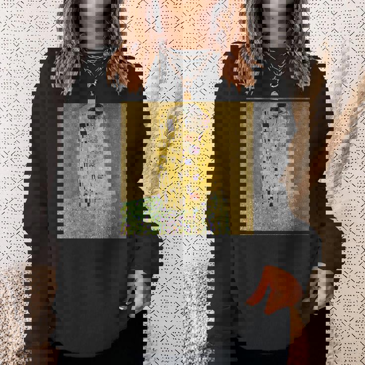 グスタフ・クリムトのキス 有名な絵画 スウェットシャツ 彼女への贈り物