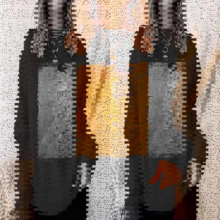 グスタフ・クリムト作「金の女」 名画の数々 スウェットシャツ 彼女への贈り物