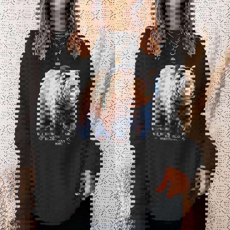 グリズリーベア×ヒグマ スウェットシャツ 彼女への贈り物