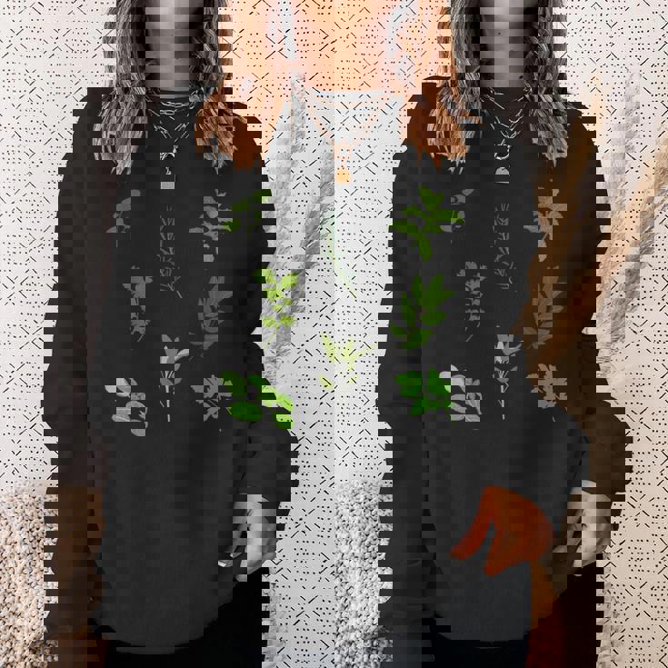 グリーン 料理 料理 ガーデン ハーブ パターン スウェットシャツ 彼女への贈り物