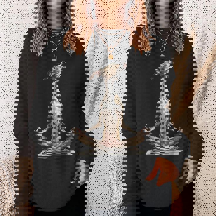 グレイハウンド ドッグ ヨガ スウェットシャツ 彼女への贈り物