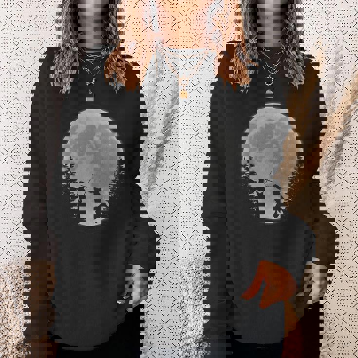 グレート剣道サムライズウィズムーンデザインジャパンウォリアー スウェットシャツ 彼女への贈り物