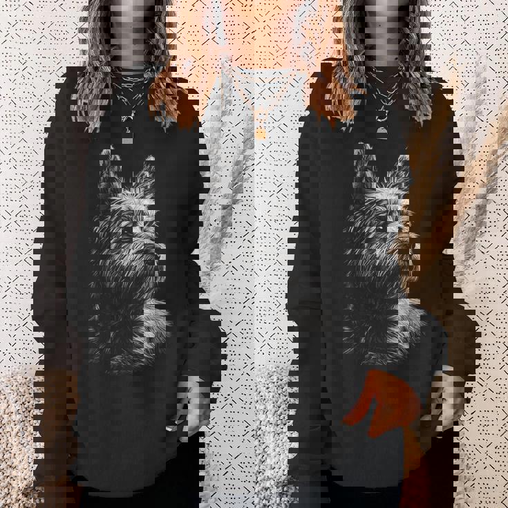 ケアンテリア 犬モチーフ ペットアート ケアンテリア スウェットシャツ 彼女への贈り物