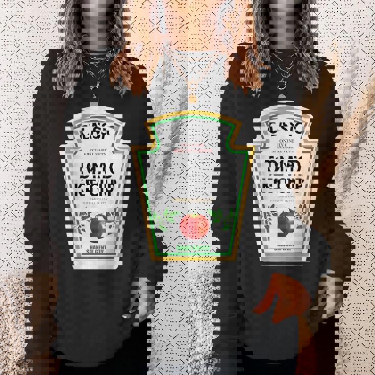 ケチャップ ハロウィン 2024 コスチューム ファミリー お揃い マスタード グループ スウェットシャツ 彼女への贈り物