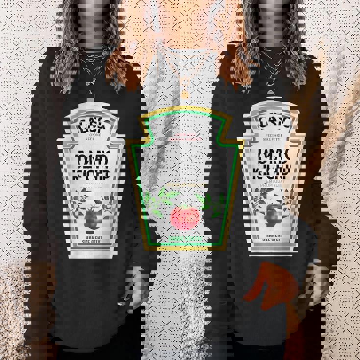 ケチャップ ハロウィン 2024 コスチューム マスタード 調味料 スウェットシャツ 彼女への贈り物