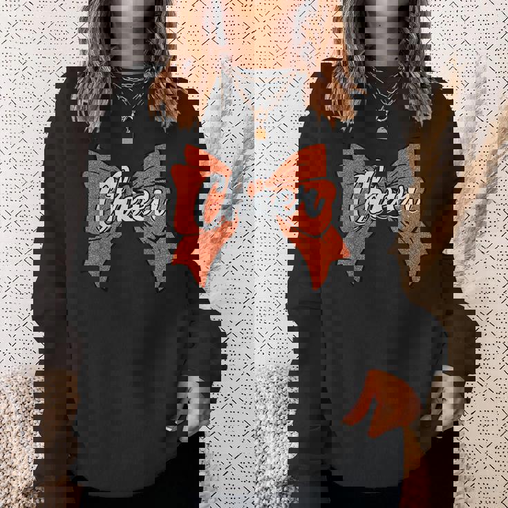 コケット オレンジ チア リボン スポーツ チアリーダー チアリーディング スウェットシャツ 彼女への贈り物