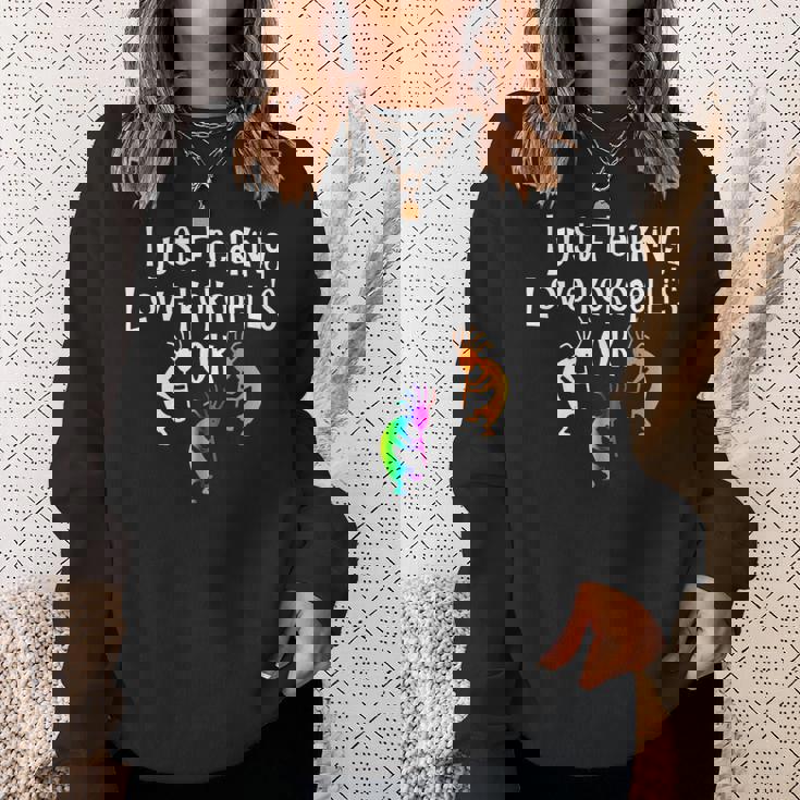 ココペリtシャツ ネイティブアメリカン タトゥースタイル ココペリ スウェットシャツ 彼女への贈り物