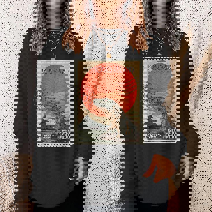 コモド島インドネシアコモドドラゴン スウェットシャツ 彼女への贈り物