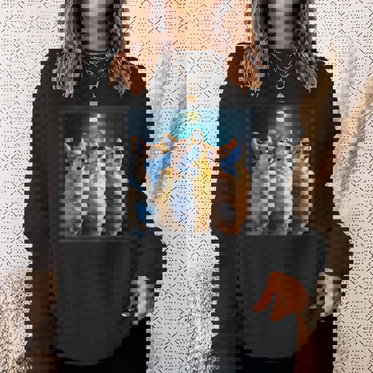 コーギー 面白いtシャツ 犬 かわいい メンズ 子供 おもしろ 服 雑貨 グッズ ネタ わんこ イヌ スウェットシャツ 彼女への贈り物