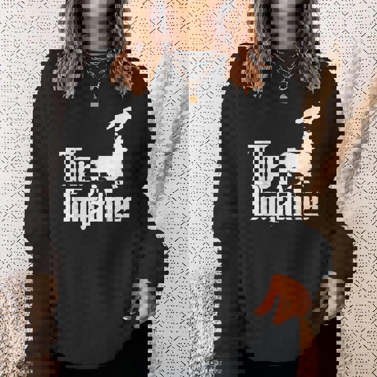 コーギー犬のお父さん犬のお父さん面白い犬愛好家 スウェットシャツ 彼女への贈り物