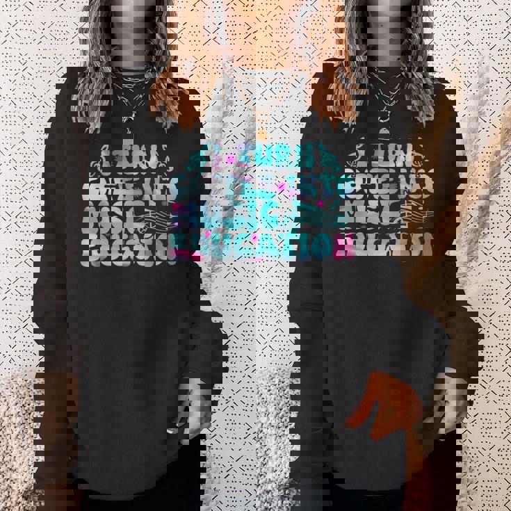 コーヒーを音楽教育学校の先生に変える スウェットシャツ 彼女への贈り物