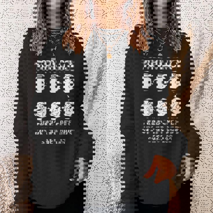 コーヒーカップをドーナツに変える面白いトポロジー 数学の先生 スウェットシャツ 彼女への贈り物