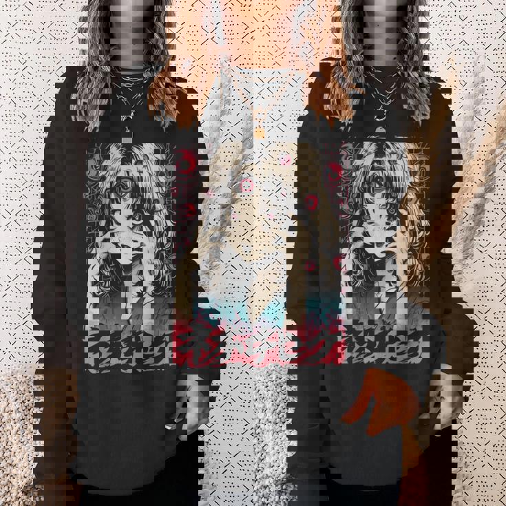 ゴス グランジ 鬼 アニメ 少女 ワイフ ホラー オルト 美学 スウェットシャツ 彼女への贈り物