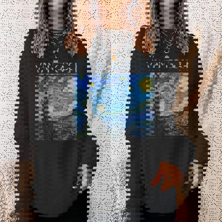 ゴッホ 面白いtシャツ おもしろ アート 星月夜 印象派 絵画 メンズ レディース 面白い 服 美術 ネタ スウェットシャツ 彼女への贈り物
