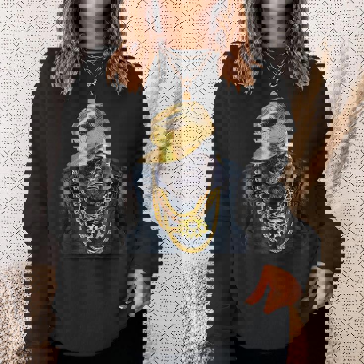 ゴリラ ラッパー ヒップホップ スウェットシャツ 彼女への贈り物