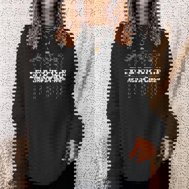 ゴルフ 面白いtシャツ 人生は選択だらけ 打ちっ放し メンズ おもしろ 服 練習着 ウェア ネタ 服 スウェットシャツ 彼女への贈り物