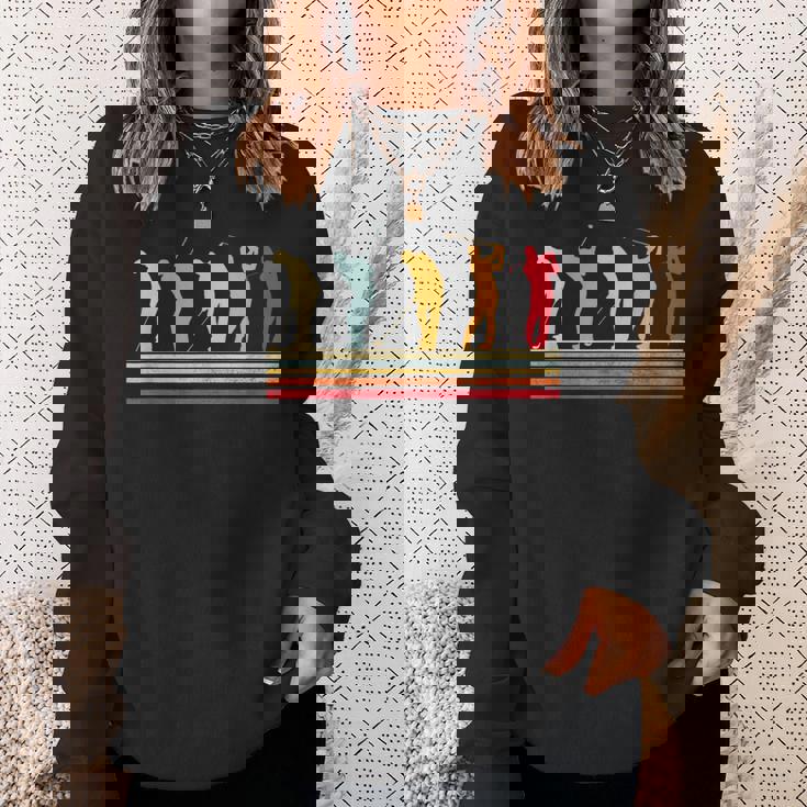 ゴルフ 面白いtシャツ 打ちっ放し メンズ おもしろ 服 練習着 ウェア ネタ 服 カラフル レトロ スウェットシャツ 彼女への贈り物