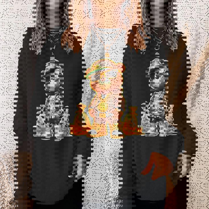 ゴールデンテディベア ボスマネーバッグ ゴールデンコイン&チェーン スウェットシャツ 彼女への贈り物