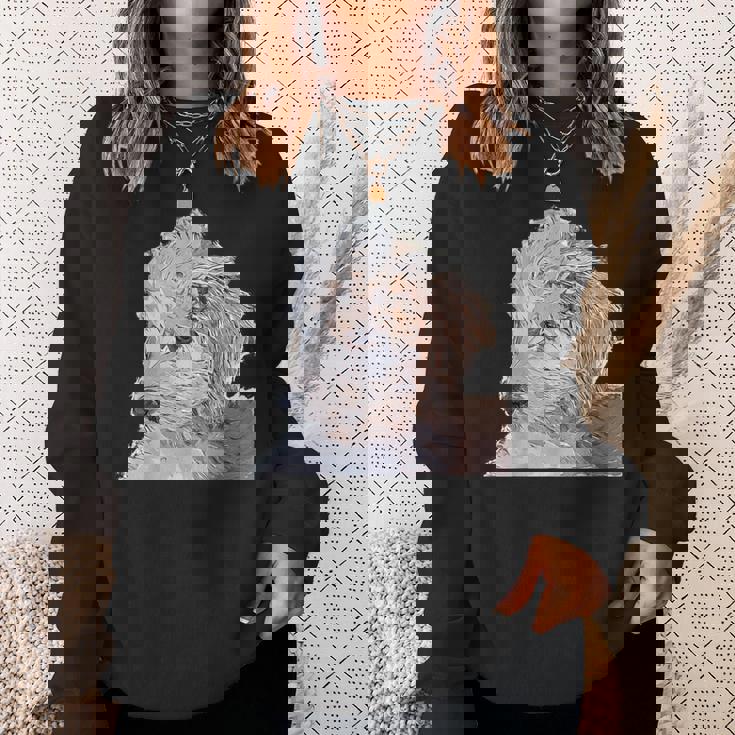 ゴールデンドゥードル 犬 ペット 動物 グラフィック かっこいい おもしろい かわいい スウェットシャツ 彼女への贈り物