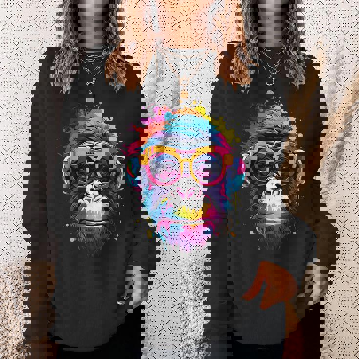 サイケデリック・エイプ、オタク、エイプ スウェットシャツ 彼女への贈り物