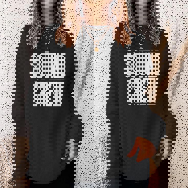 サウンドクルーtシャツ コンサートイベントスタッフ ブラックtシャツ スウェットシャツ 彼女への贈り物