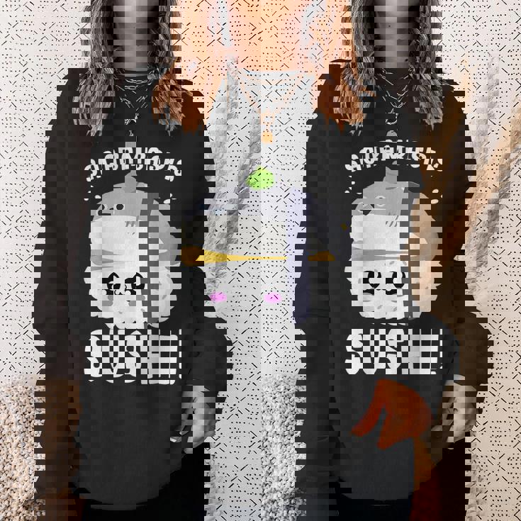 サカバンバスピス寿司 魚ミーム 和食 スウェットシャツ 彼女への贈り物