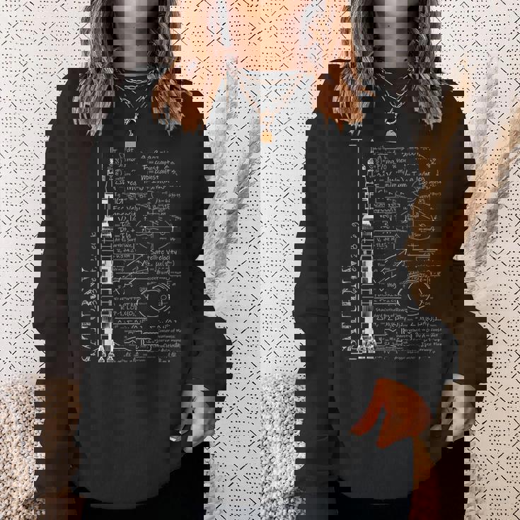 サターンvサターン5ロケット科学方程式 スウェットシャツ 彼女への贈り物