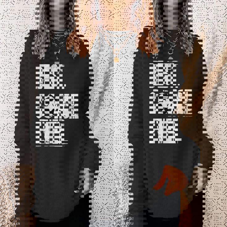 サッカーコーチtシャツ サッカー史上最高のコーチギフト。 スウェットシャツ 彼女への贈り物