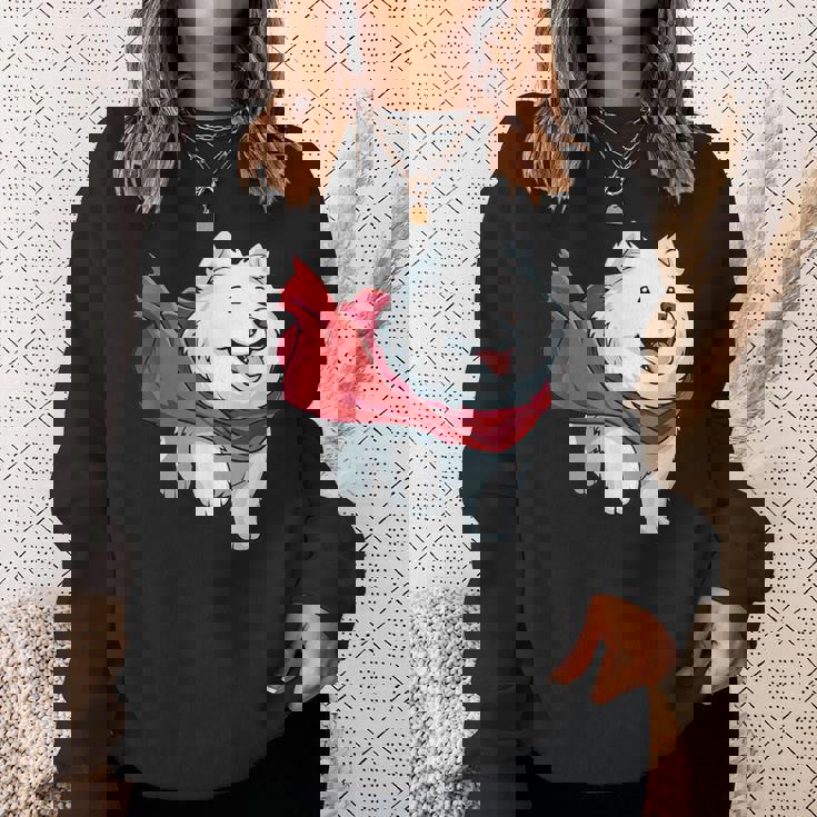 サモエド犬-サモエド スウェットシャツ 彼女への贈り物