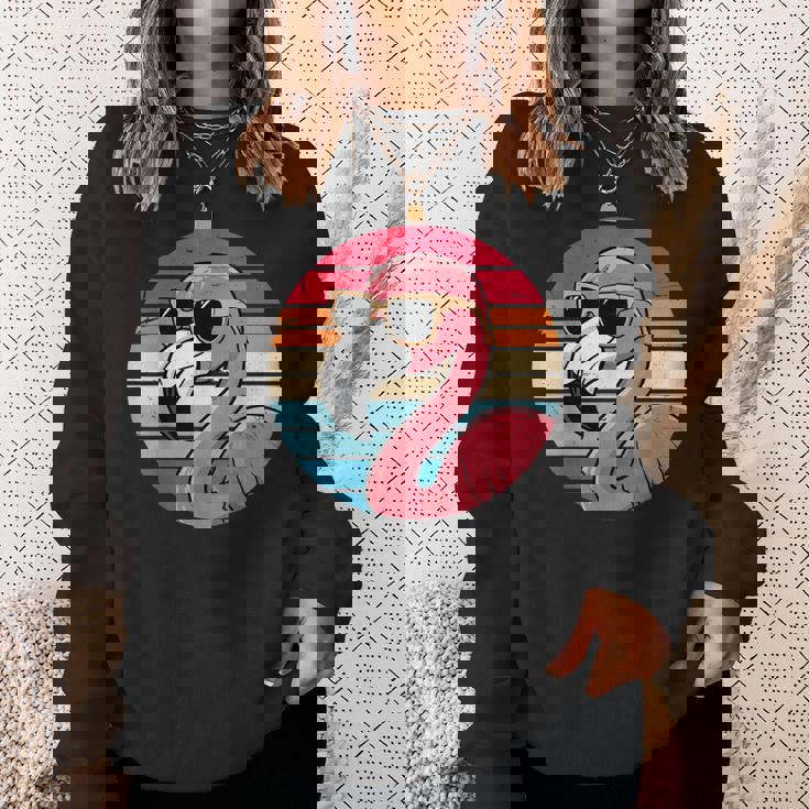 サングラス ヴィンテージ フラミンゴ 70年代 80年代 90年代 面白い フラミンゴ スウェットシャツ 彼女への贈り物