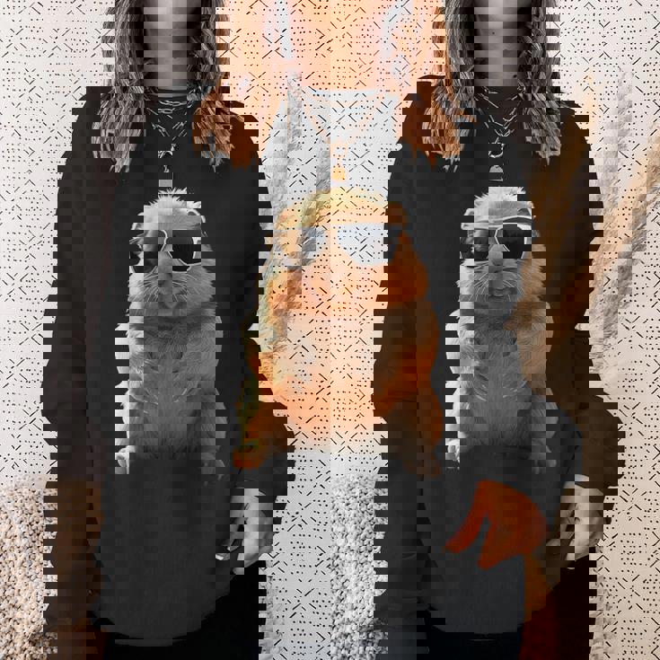 サングラスをかけたウォンバット オーストラリア かわいい ウォンバット スウェットシャツ 彼女への贈り物