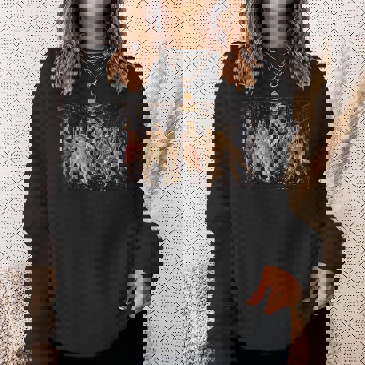 サンドロ・ボッティチェリの春（プリマヴェーラ） スウェットシャツ 彼女への贈り物