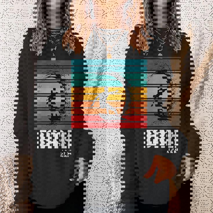 サーフ 茨城 日本 ビーチ ヴィンテージ レトロ サーフィン スウェットシャツ 彼女への贈り物