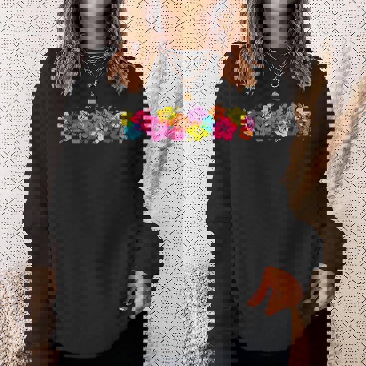 サーファースタイル ヴィンテージtシャツ ハイビスカス フラワーロー ヴィンテージビーチ スウェットシャツ 彼女への贈り物