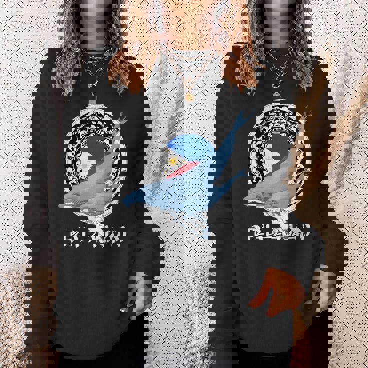 ザトウクジラ パラワン フィリピン 長袖tシャツ スウェットシャツ 彼女への贈り物