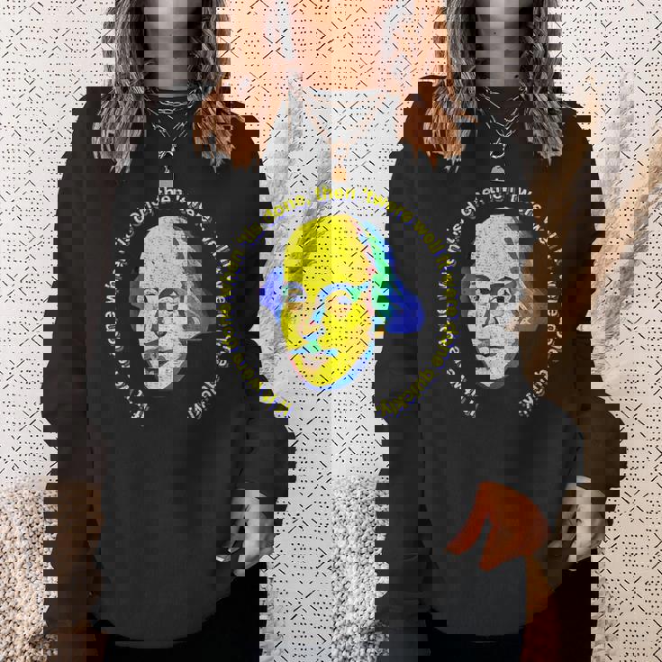 シェイクスピアがマクベスの言葉を引用したらそれが終わったら終わった スウェットシャツ 彼女への贈り物