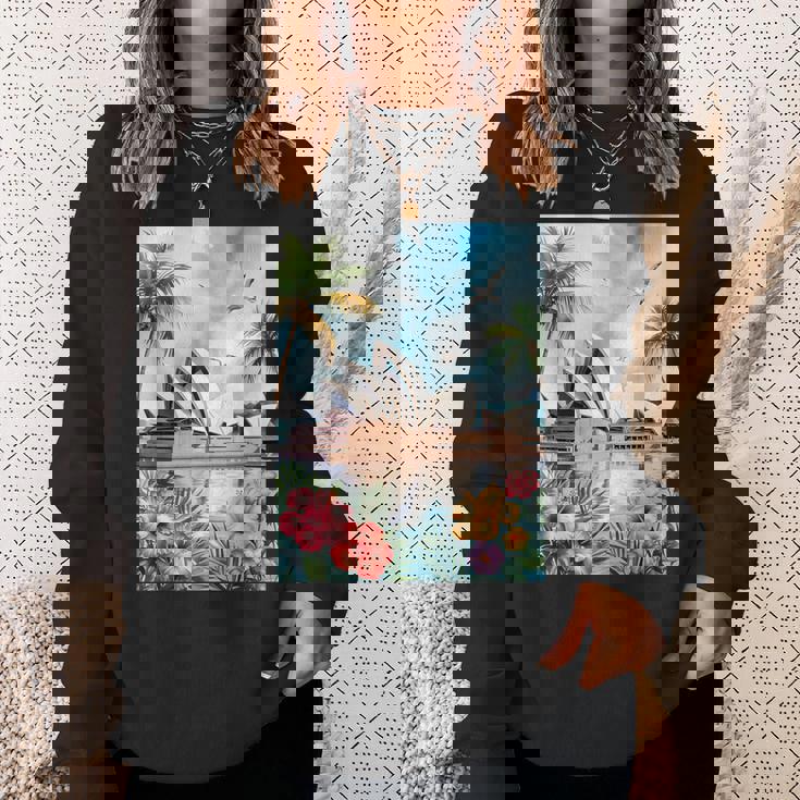 シドニーオペラハウスと南国の自然 スウェットシャツ 彼女への贈り物