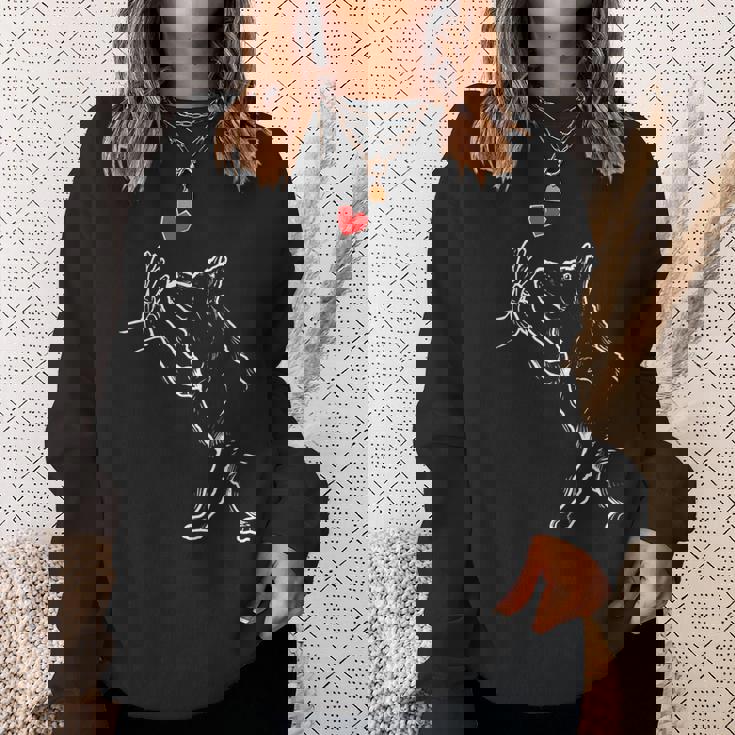 シベリアンハスキー犬愛かわいいシベリアンハスキー スウェットシャツ 彼女への贈り物